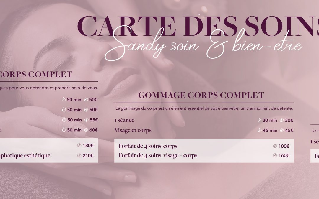 CARTE DES SOINS